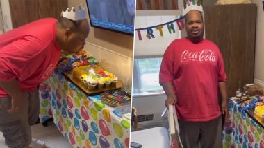 Family Surprises 32-Year-Old Autistic Man With a Birthday Party, Heartwarming Video Goes Viral (Watch)