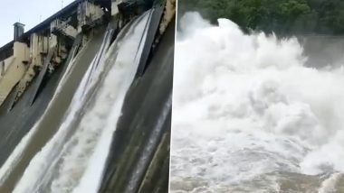 Mumbai Rains: Another Lake Supplying Water to City Overflows After Incessant Rainfall (Watch Video)