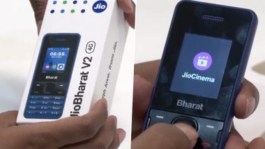 JioBharat V2 4G Launched Video: Jio Launches Internet-Enabled Phone at Lowest Price, Introduces Cheaper Calling and Data Plans; Check Price and Specifications