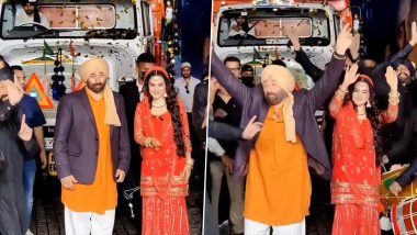 Gadar 2 Trailer Launch: Sunny Deol and Ameesha Patel Perform Bhangra As They Make Grand Entrance! (Watch Video)