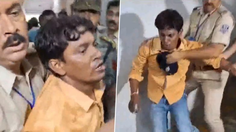 West Bengal Panchayat Election Result 2023: BJP Candidate Barun Sundar Dragged Out of Counting Centre in Barrackpore (Watch Video)