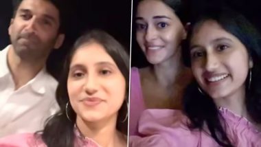 Rumoured Couple Aditya Roy Kapur and Ananya Panday Spotted Enjoying Barbie Movie by Fan (Watch Video)