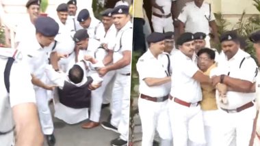 Bihar Assembly Ruckus: Two BJP MLAs Marshalled Out of House for Reportedly Raising Teachers' Posting Issue (Watch Video)