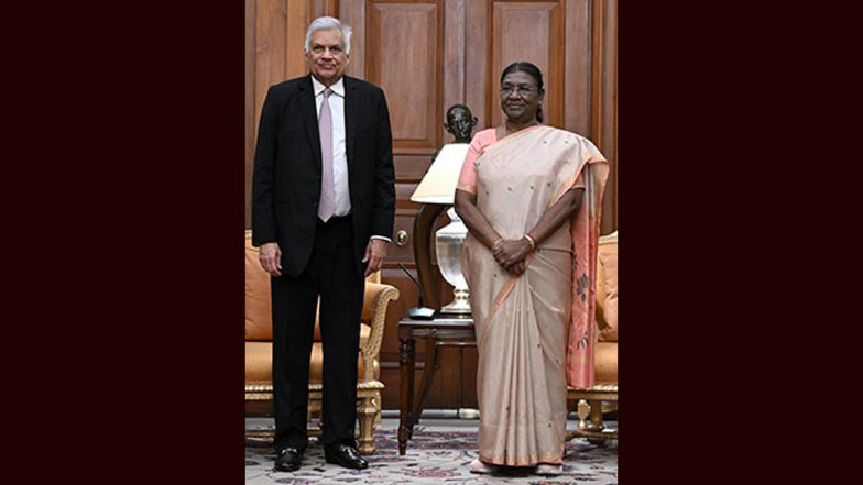 India Looks Forward to Strengthening Developmental Partnership With Sri Lanka, Says President Droupadi Murmu