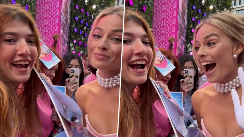 Barbie: Margot Robbie and Fan Recreate Famous 'Hi Barbie' Dialogue! Video Goes Viral – WATCH