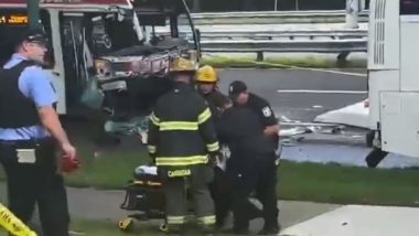 Pennsylvania Bus Accident Video: Multiple People Injured After Two City Buses Collide in Philadelphia