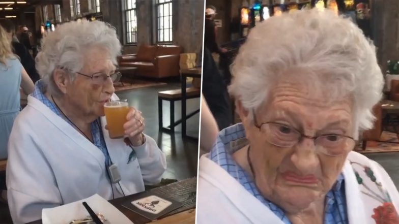 Grandma Tries Craft Beer For First Time, Makes Faces Because of Its Taste (Watch Video)