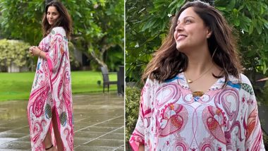 Bipasha Basu Shares No-Makeup Look in Pink Printed Kaftan Dress (View Pics)