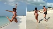 Lionel Messi's Sexy Wife Antonela Roccuzzo Rocks Tiny Bikini on Fun Beach Vacation, View Pics of The Gorgeous Couple