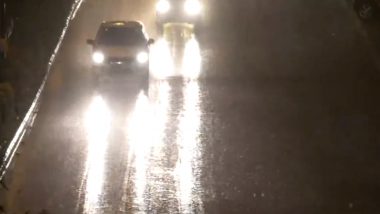 Delhi Rains Forecast: Fresh Spell of Rain Drenches National Capital; Cloudy Sky With Moderate Rain Today, Predicts IMD (Watch Video)