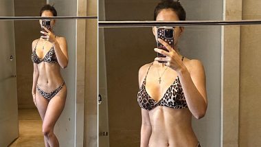 Disha Patani Shares Sexy Mirror Photos in Her Leopard Print Bikini That Is Now Lost! (View Pics)