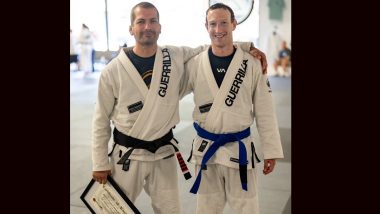 Mark Zuckerberg Gets a Blue Belt in Brazilian Jiu-Jitsu, Shares Picture With Coach Dave Camarillo On Instagram