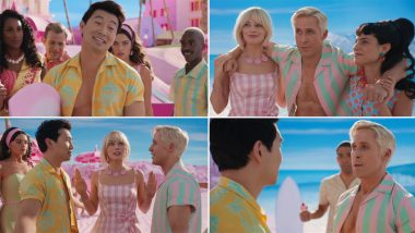 Barbie: Ryan Gosling and Simu Liu's Ken Have a Beach-Off in This New Clip From Margot Robbie's Film (Watch Video)