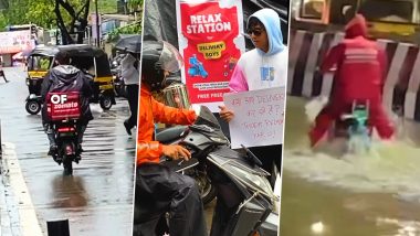 Man Sets Up 'Relax Station' For Food Delivery Boys Working Amid Rains, Video of Kind Gesture Goes Viral