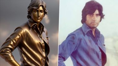 Amitabh Bachchan's Deewaar Look Gets 'Bronze Statue' Makeover, Superstar Thanks 'Ef' for the 'Artistry of AI' (View Pic)