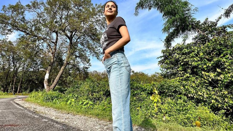 Shehnaaz Gill Dons a Casual Look As She Enjoys Serene Nature in Her Latest Insta Post (See Pics)