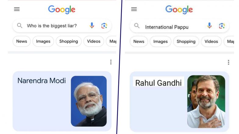 International Pappu vs Who Is the Biggest Liar: Congress Mocks PM Narendra Modi, BJP Rahul Gandhi in Online Clash on Twitter