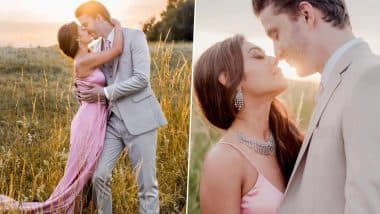 Sreejita De Shares Breathtaking Photos With Hubby Michael Blohm-Pape in Open Field! Couple Pose in Matching Dress and Suit (View Pics)