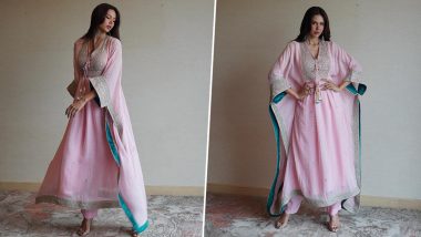 Sonam Bajwa Exudes Elegance in Pink Kaftan Suit, Carry On Jatta 3 Actress Shares Gorgeous Pics On Insta