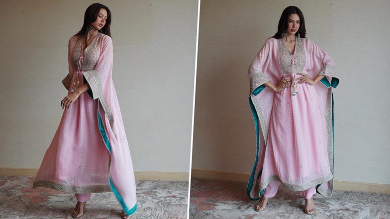 Sonam Bajwa Exudes Elegance in Pink Kaftan Suit, Carry On Jatta 3 Actress Shares Gorgeous Pics On Insta