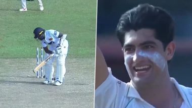 Clean Bowled! Naseem Shah Cleans Up Sri Lanka’s Tail on Day 4 of PAK vs SL 2nd Test 2023 To Help Pakistan Complete 2–0 Series Whitewash (Watch Video)