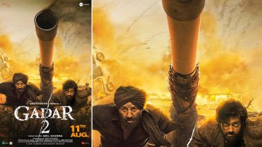 Gadar 2: Sunny Deol and Utkarsh Sharma’s New Poster Promises an Intense Battle (View Pic)