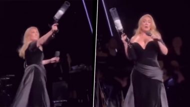 Adele Calls Out Concert Goers Who Throw Things at Artists Onstage, Dares Them To 'Throw Something at Me and I’ll F*****g Kill You' (Watch Video)