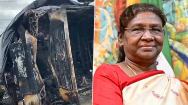 Maharashtra Bus Fire: President Droupadi Murmu Expresses Condolences to Bereaved Families After 25 Charred to Death on Samruddhi Mahamarg Expressway in Buldhana