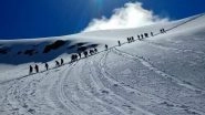 Shrikhand Mahadev Yatra Suspended for Two Days in Himachal Pradesh; One Pilgrim Dead, Two Missing After Fall From Hill Near Near Parvati Bagh