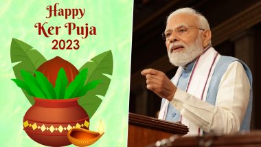 Ker Puja 2023 Wishes: PM Modi Extends His Heartfelt Greetings to Everyone Celebrating Tripura Festival Dedicated to Vastu Devta