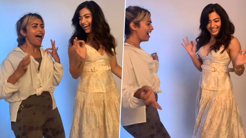 After Vicky Kaushal, Rashmika Mandanna Enjoys Dancing to ‘Obsessed’ by Riar Saab and Abhijay Sharma (Watch Video)