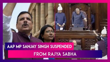 Rajya Sabha Chairman Suspends AAP MP Sanjay Singh For Remaining Of Monsoon Session For ‘Unruly Behaviour’