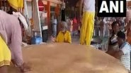 India News | Rajasthan: Mahabhog of 2,700 Kg Bread Offered at Siddha Peeth Balaji Temple