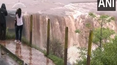 India News | Gujarat: Amid Heavy Rains, Several Water Bodies in Spate