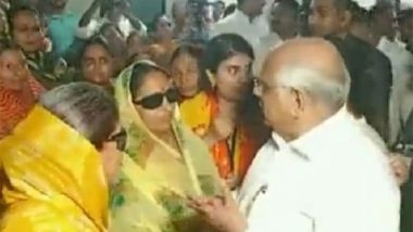 India News | Gujarat CM Visits Families Affected Due to Heavy Rains in Jamnagar