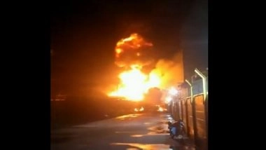 India News | Maharashtra: Fire Breaks out in Palghar Chemical Factory, No Casualties Reported