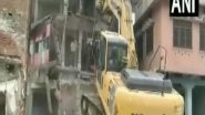 India News | UP: Demolition Drive Conducted at Fatehpur House of Accused in Rape, Murder Case