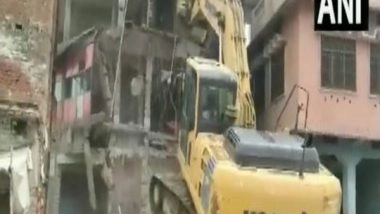 India News | UP: Demolition Drive Conducted at Fatehpur House of Accused in Rape, Murder Case