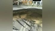 India News | Road Caves in at Delhi's Janakpuri Area, Holds Up Traffic