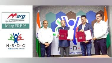 Business News | Marg ERP Partners with National Skill Development Corporation to Empower 2000 Students Across India