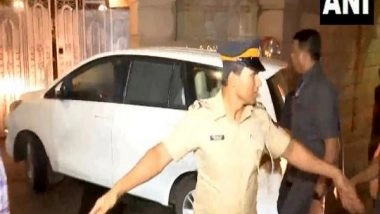 India News | Maharashtra: Deputy CMs Devendra Fadnavis, Ajit Pawar Meet CM Eknath Shinde at Varsha