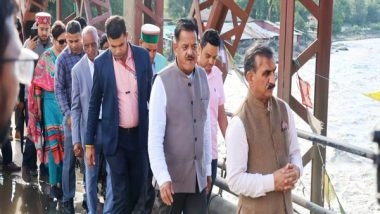 India News | Himachal CM Sukhu Conducts Aerial Survey; Interacts with Flood-affected Victims