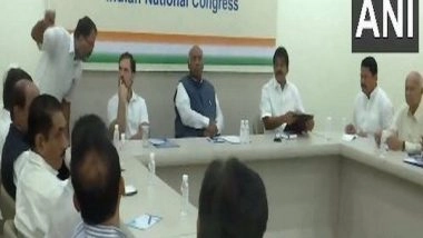 India News | Maharashtra Congress Leaders Meet Kharge, Rahul Gandhi in Delhi