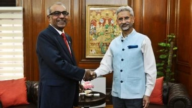 World News | Delhi: EAM Jaishankar Meets Canadian MP Chandrakanth Arya