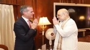 World News | Home Minister Amit Shah Meets US Envoy Eric Garcetti, Discusses Terrorism, Drugs