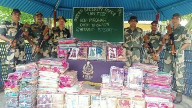 India News | BSF Meghalaya Seizes Clothing Item Worth Rs 13 Lakh on International Border 