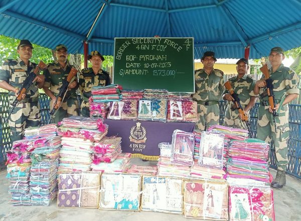 India News | BSF Meghalaya Seizes Clothing Item Worth Rs 13 Lakh on International Border 