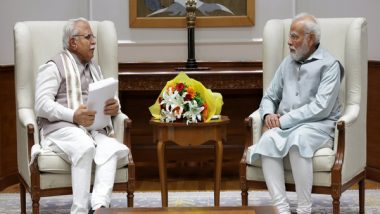 India News | Haryana CM Meets PM Modi, Discusses Preparations for Upcoming Lok Sabha Elections