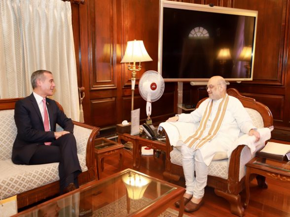 World News | Amit Shah Meets with US Envoy Eric Garcetti, Discusses Cooperation to Check Terrorism, Drug Trafficking - Vimarsana News