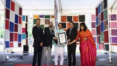 India News | Culture Working Group Under India' G20 Presidency Sets a Guinness World Record for &lsquo;Largest Display of Lambani Items